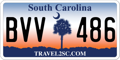 SC license plate BVV486