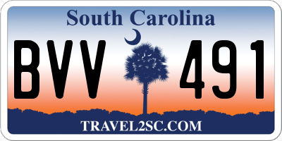SC license plate BVV491