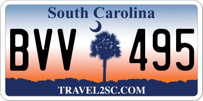 SC license plate BVV495