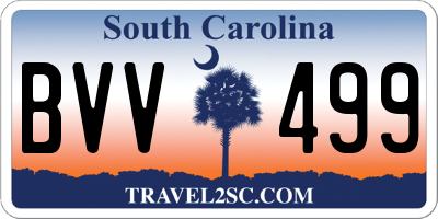 SC license plate BVV499