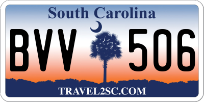 SC license plate BVV506