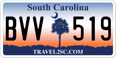 SC license plate BVV519