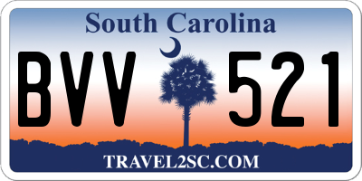 SC license plate BVV521