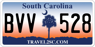 SC license plate BVV528