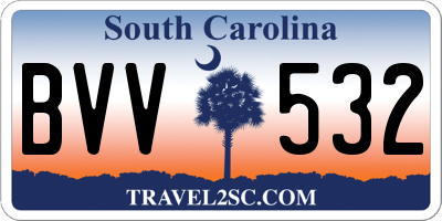 SC license plate BVV532