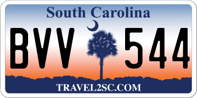 SC license plate BVV544