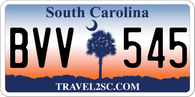 SC license plate BVV545