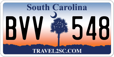 SC license plate BVV548