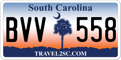SC license plate BVV558