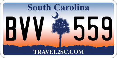 SC license plate BVV559