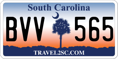 SC license plate BVV565