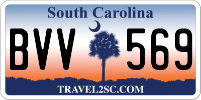 SC license plate BVV569
