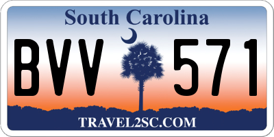 SC license plate BVV571