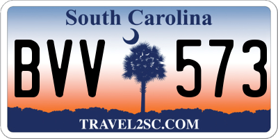 SC license plate BVV573