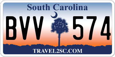 SC license plate BVV574