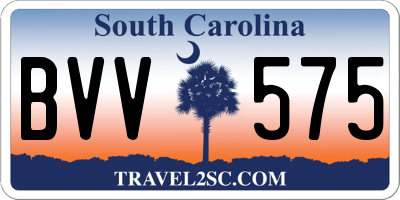 SC license plate BVV575
