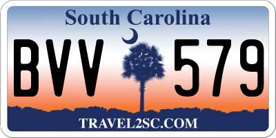 SC license plate BVV579