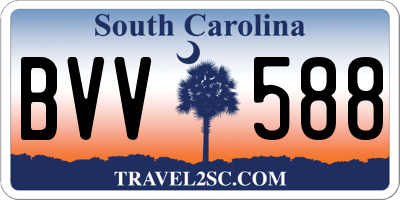 SC license plate BVV588