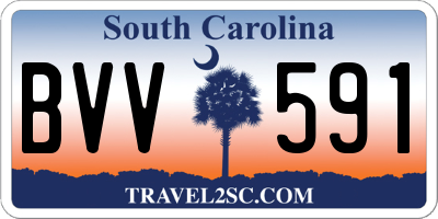 SC license plate BVV591