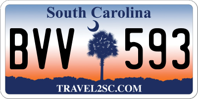SC license plate BVV593