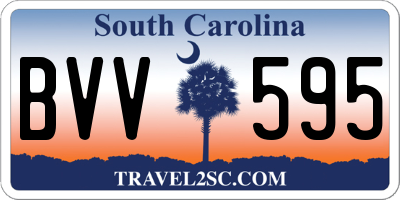 SC license plate BVV595