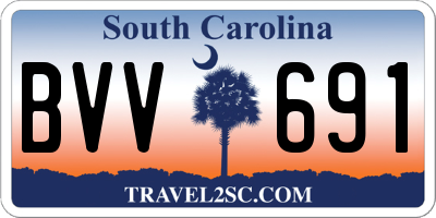 SC license plate BVV691