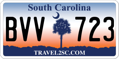 SC license plate BVV723