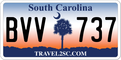 SC license plate BVV737
