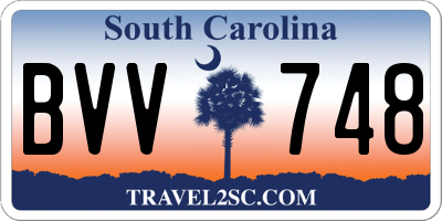 SC license plate BVV748