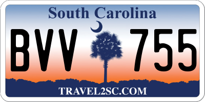 SC license plate BVV755