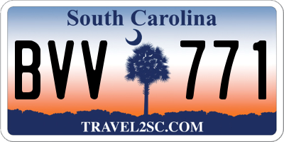 SC license plate BVV771