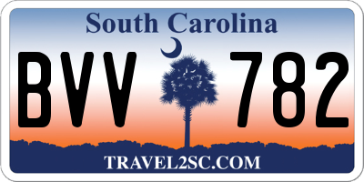 SC license plate BVV782
