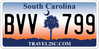 SC license plate BVV799