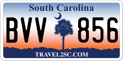 SC license plate BVV856