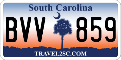 SC license plate BVV859