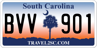 SC license plate BVV901