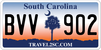 SC license plate BVV902