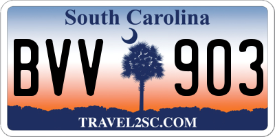 SC license plate BVV903