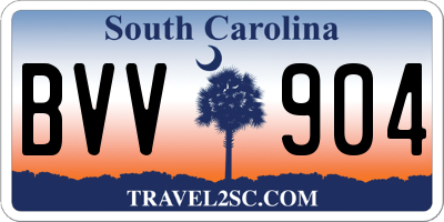 SC license plate BVV904