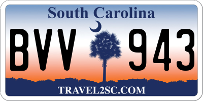 SC license plate BVV943