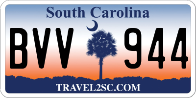 SC license plate BVV944