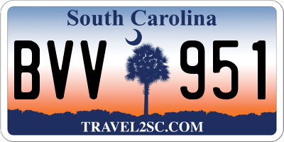 SC license plate BVV951