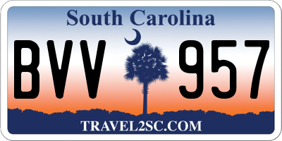 SC license plate BVV957