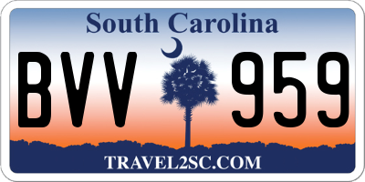SC license plate BVV959