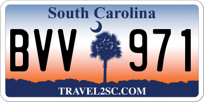 SC license plate BVV971