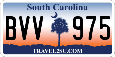 SC license plate BVV975