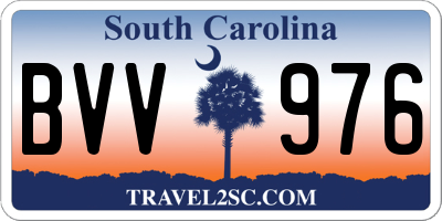 SC license plate BVV976