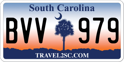 SC license plate BVV979