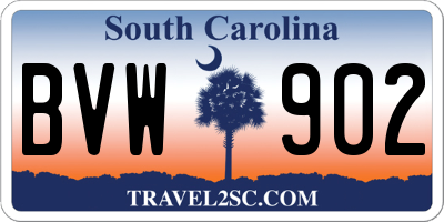 SC license plate BVW902