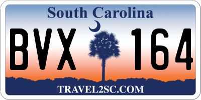 SC license plate BVX164